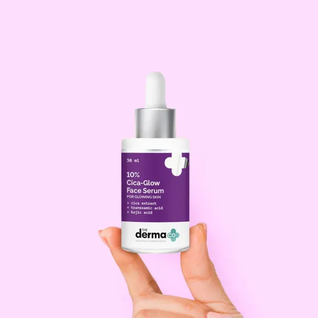 The Derma Co 10% Cica-Glow Face Serum with Tranexamic Acid & Kojic Acid - 30ml
