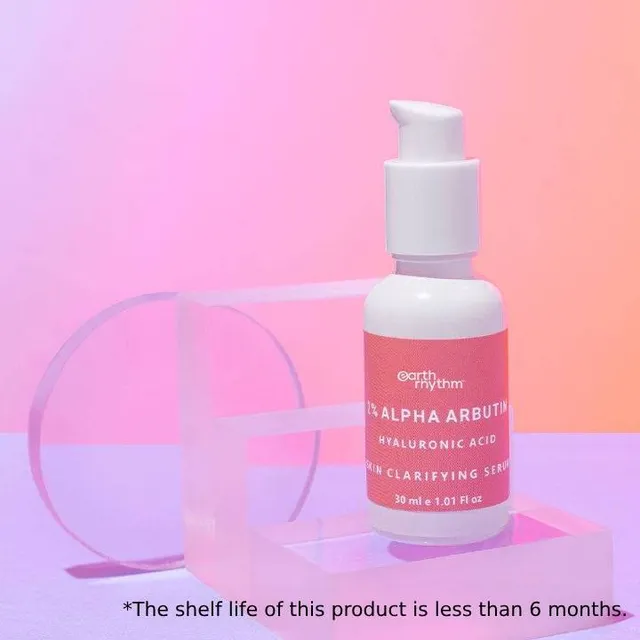 Earth Rhythm 2% ALPHA ARBUTIN + HYALURONIC ACID - SKIN CLARIFYING SERUM