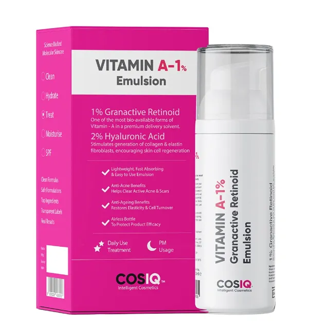 CosIQ Vitamin A-1% Granactive Retinoid Emulsion, 30ml