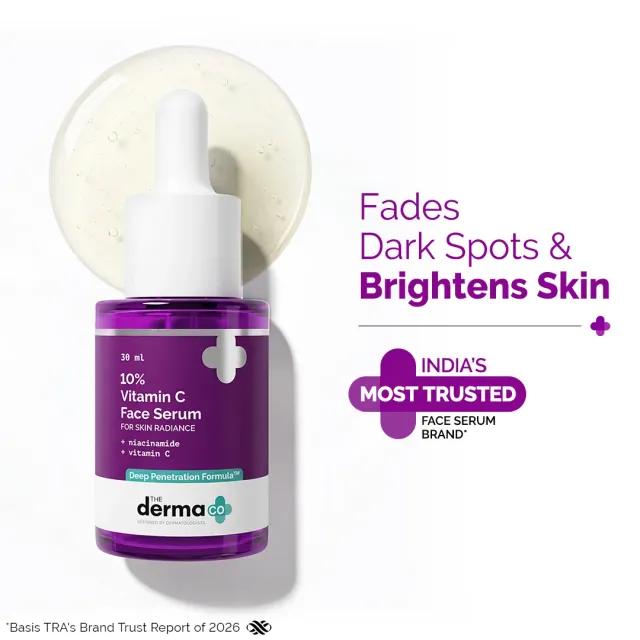The Derma Co 10% Vitamin C Face Serum with 5% Niacinamide & Hyaluronic Acid - 30ml