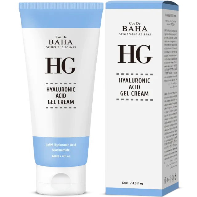 COS DE BAHA Pure Hyaluronic Acid + Niacinamide Gel Cream 4 Fl Oz