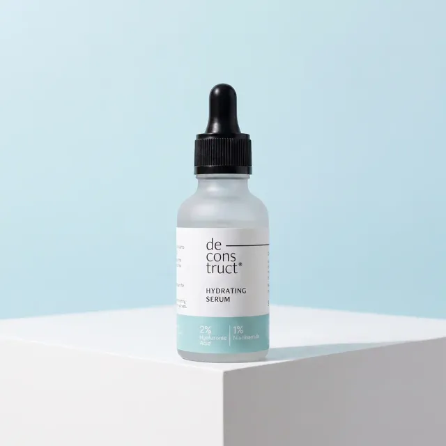 Deconstruct 2% Hyaluronic Acid Serum with 1% Niacinamide | Oil Free Hydrating Face serum