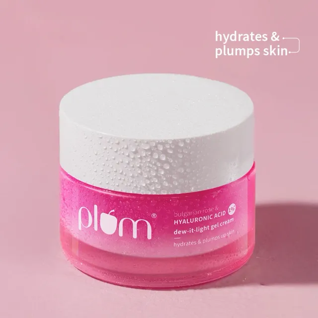 Plum Bulgarian Rose and 1% Hyaluronic Acid Cream For Dry Skin