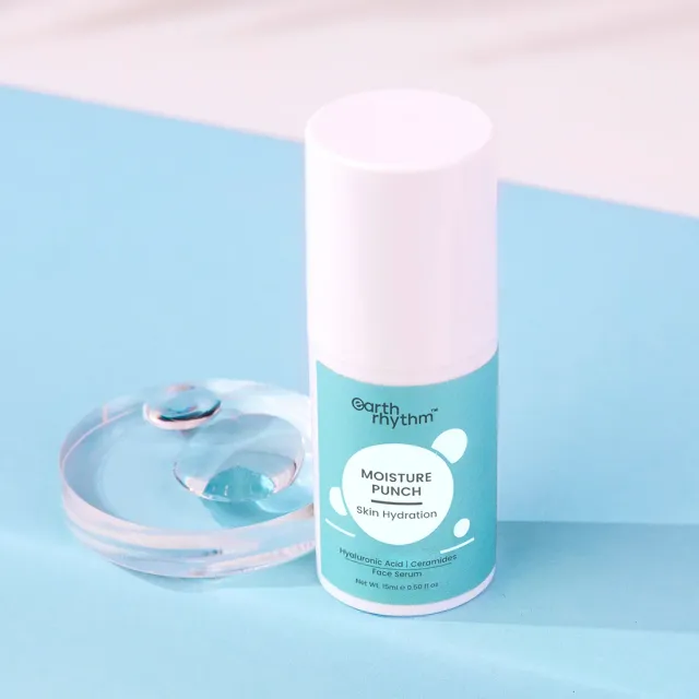 Earth Rhythm MOISTURE PUNCH SKIN HYDRATION HYALURONIC ACID & CERAMIDES FACE SERUM