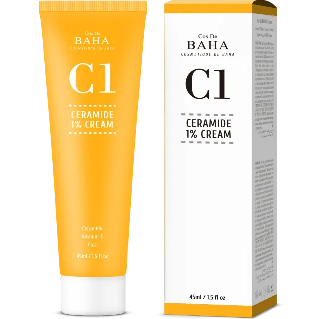 COS DE BAHA C1 Ceramide + Niacinamide Serum - Skin Nourishment, Hydration & Vitality, 1.5 Fl Oz (45ml)