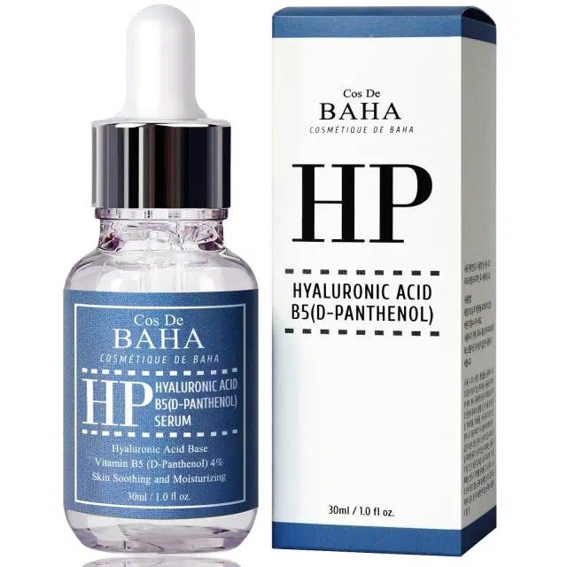 COS DE BAHA Vitamin B5 4% + Niacinamide 2% Serum - Heals and Repairs Skin + Instantly Anti Age for Face + Redness, Fine Lines, Skin Roughness, Niacinamide, D-Panthenol, 1oz (30ml)