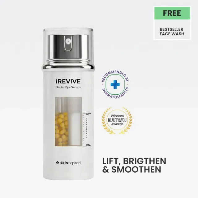 SkinInspired iREVIVE Under Eye Serum (24ml) | For Dark Circles, Fine Lines & Puffiness