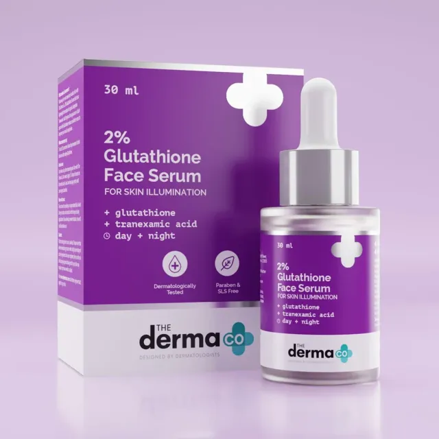 The Derma Co 2% Glutathione Face Serum With Glutathione and Tranexamic Acid - 30 ml